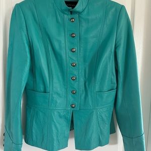 Bianca Nygard leather military style jacket